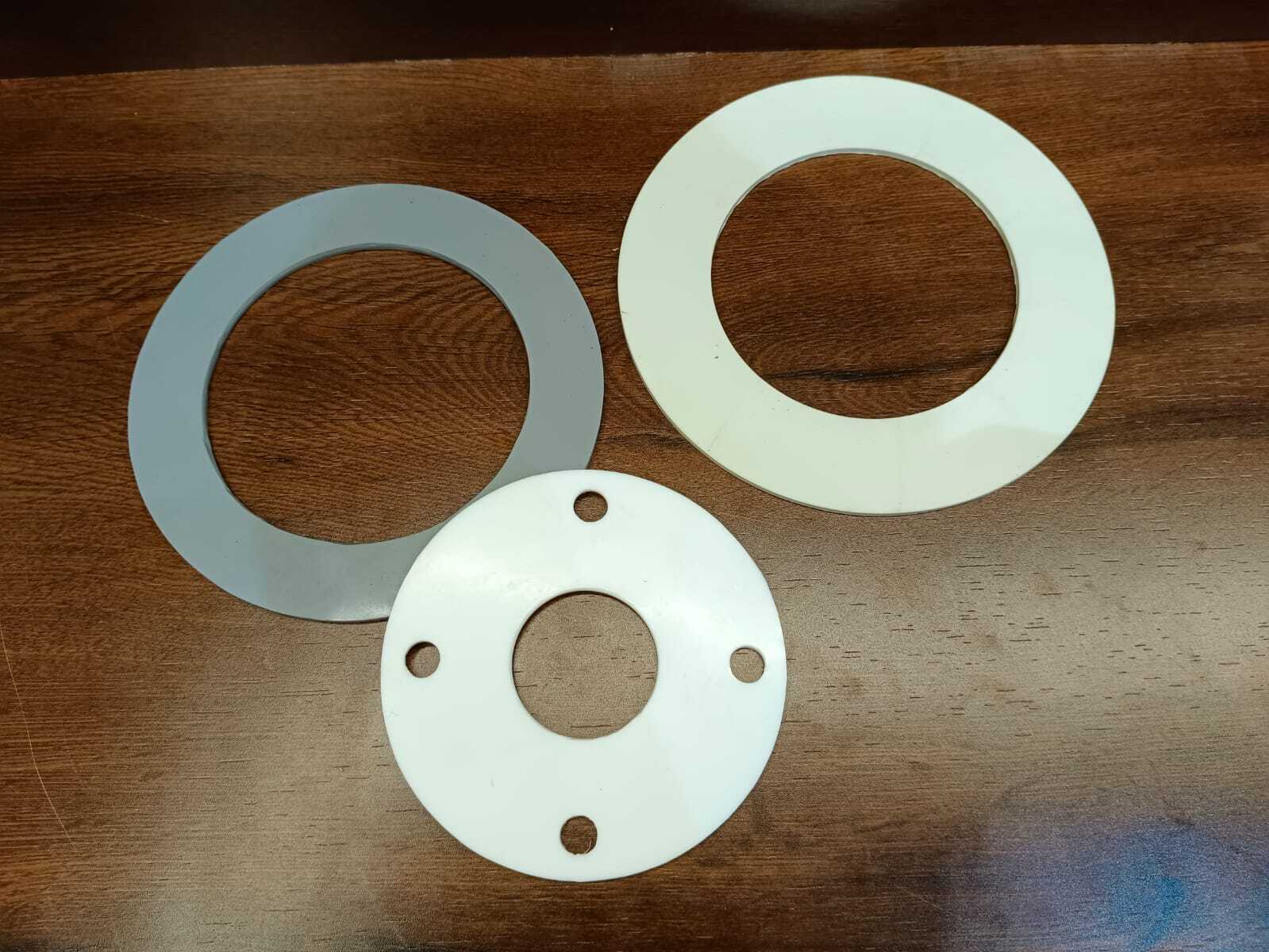 Ptfe Gasket - Industrial Grade, Various Sizes Available, White Color Finish