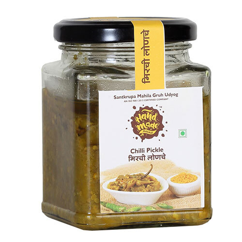 Chilli Pickle - 500g Spicy Condiment | Authentic Handcrafted Chilli, Natural Ingredients, No Preservatives, Up To 24 Months Shelf Life