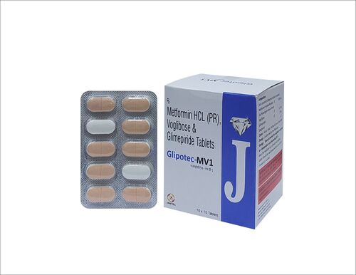 Glimepiride And Voglibose And Metformin Sr Tablet