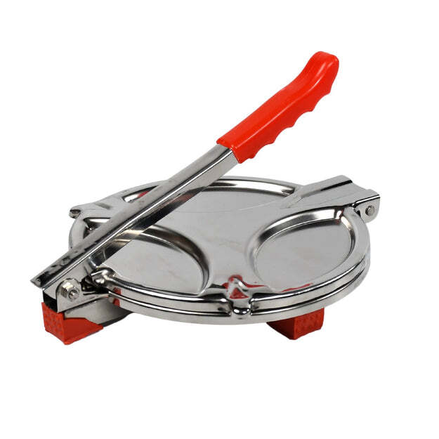Puri Press Maker - Stainless Steel Puri Maker Press Machine - Roti Chapati Presser For Home - Papad-khakhra- Puri Maker Press Machine With Handle Manual Puri Maker (Medium) 7149a