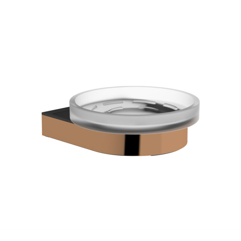 Gold Soap Dish-subtle - Finish: Glossy
