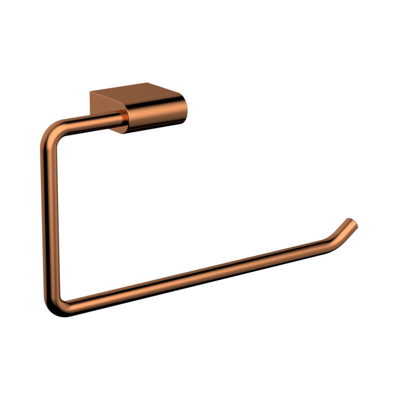 Glossy Gold Towel Ring Open Subtle