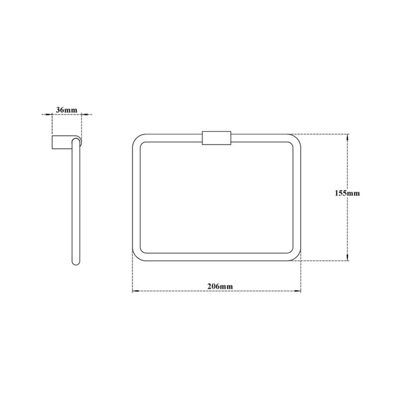 Black Towel Ring-subtle