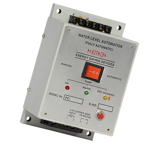 Automatic Water Level Controller - Three Phase 220v Ac | Fully Automatic Pump Control, Rectangular Design, Maintains Water Levels