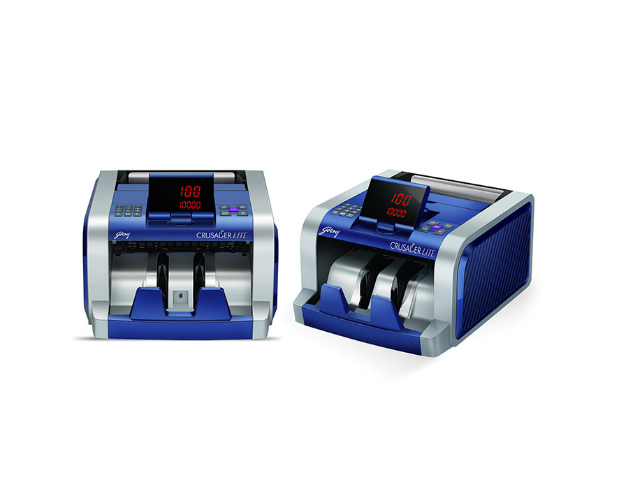Godrej Cash Counting Machine - Currency Handling Device, Self-checking Sensors, Counterfeit & Damaged Note Detection, Automatic Counting