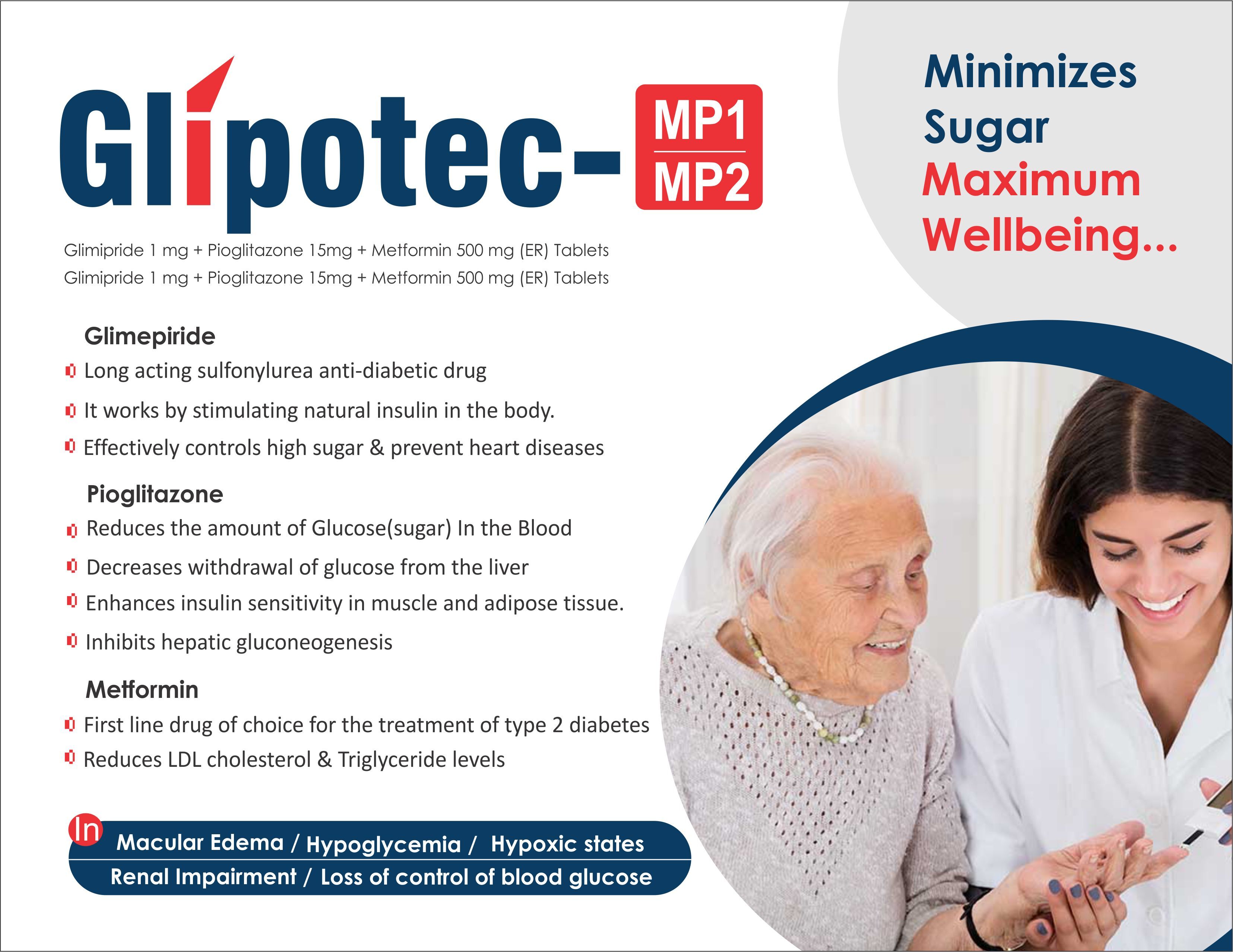Glimepiride And Pioglitazone Hcl And Metformin Hcl Tablets