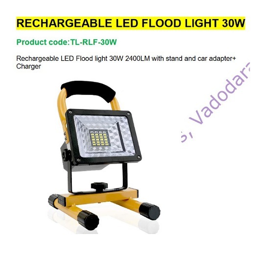 Rechargeable Flood Light - Dimension (L*w*h): 33x23.5x9  Centimeter (Cm)
