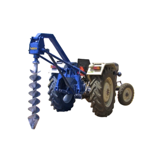 H1 Pit Digger - Mild Steel Hydraulic Auger, Gear Drive - 50 HP Power, Replaceable Teeth Design, Agriculture Use