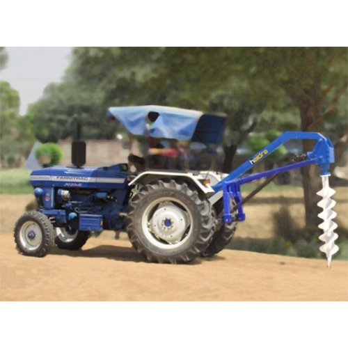 H1 Pit Digger - Mild Steel Hydraulic Auger Gear Drive - 50 Hp Power Replaceable Teeth Design Agriculture Use
