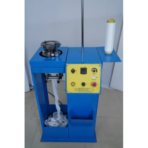 Single Feeder Hose Knitting Machine - Color: Blue