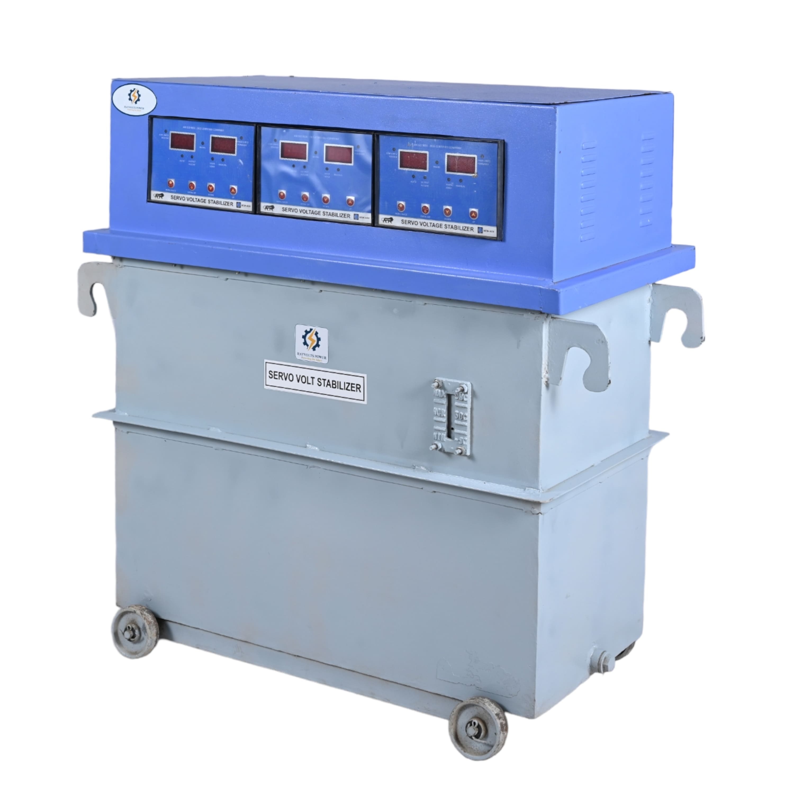 Rayvolts Power 15 Kva Servo Voltage Stabilizer Oil Cooled Three Phase Input 320 V Output 415/415 Vac