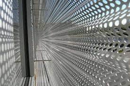 Perforated Panel - Aluminum, 1220x2440mm , 2mm-6mm Thickness, 6mm-25mm Hole Diameter | Mill Finish, Architectural Facade Cladding, Decorative Screens