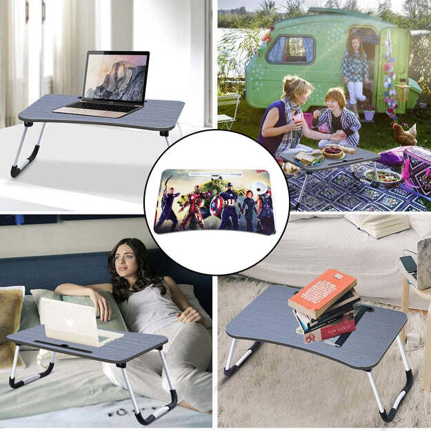 Foldable Bed Study Table Portable Multifunction Laptop Table (7700)