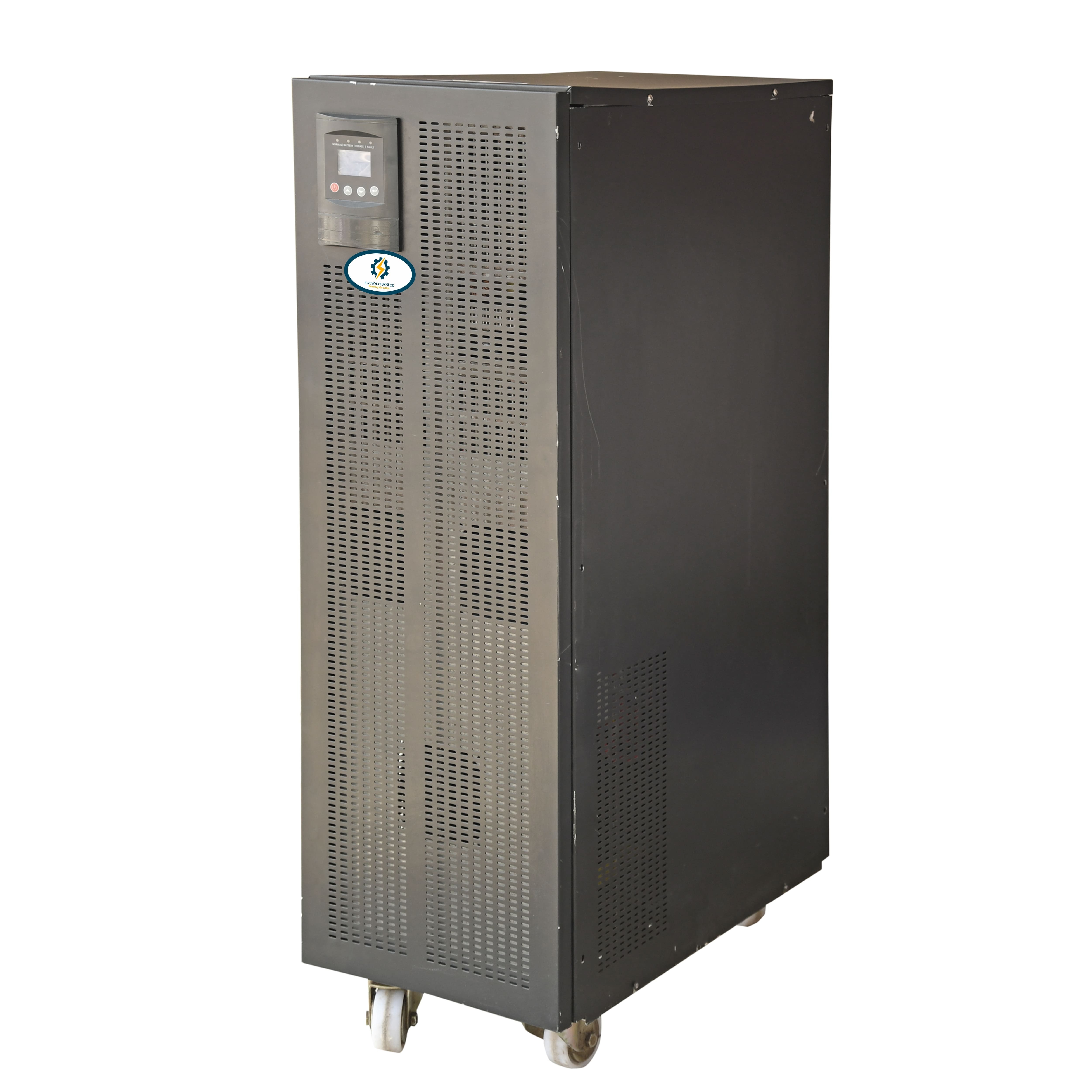 Rayvolts Power 15 Kva Online Ups Three In Single Out Phase 230v With Backup Of 90 Minutes External Batteries (12v-200ahx16) (192 Vdc)