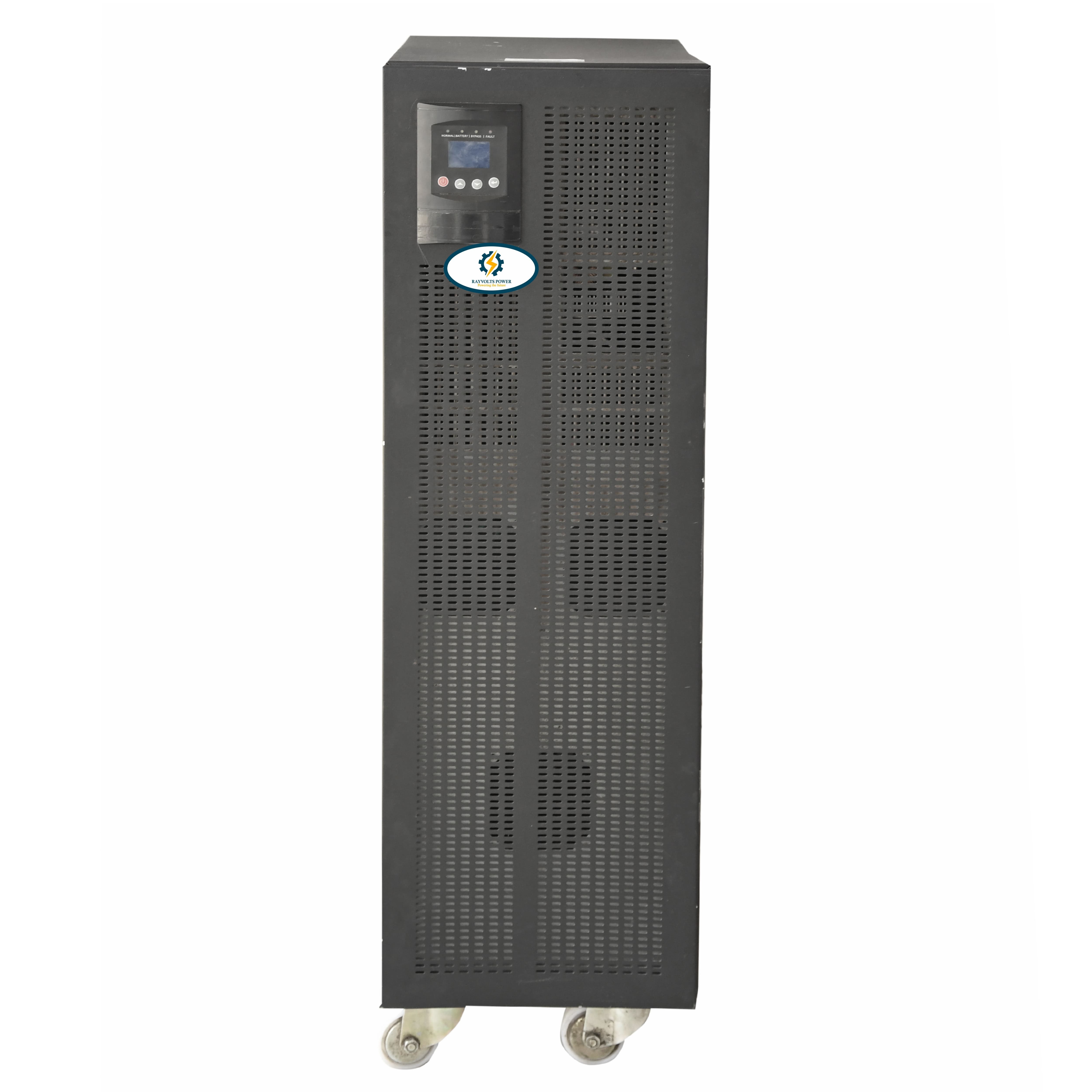 Rayvolts Power 15 Kva Online Ups Three In Single Out Phase 230v With Backup Of 90 Minutes External Batteries (12v-200ahx16) (192 Vdc)