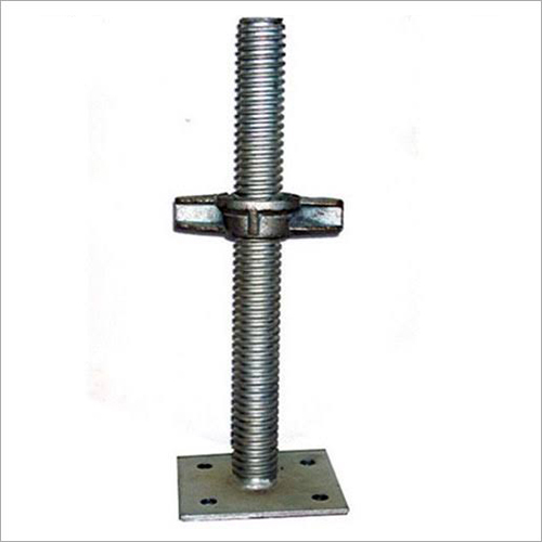 Adjustable Scaffolding Base Jack - Aluminum Material, High Protected Painted Finish | Versatile Support Solution for Enhanced Stability and Safety