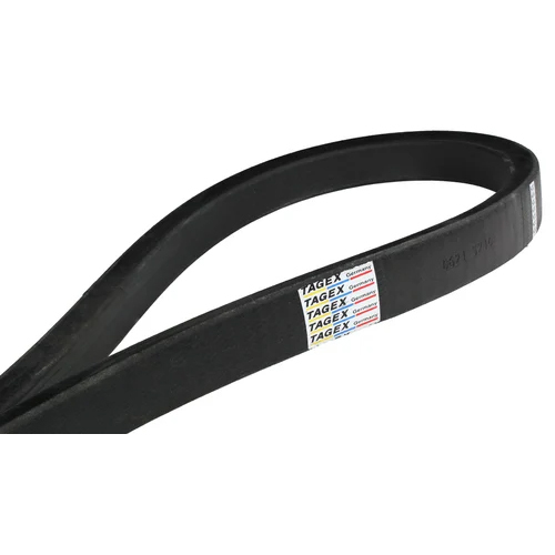 Raw Edge Laminated V Belt - Color: Black