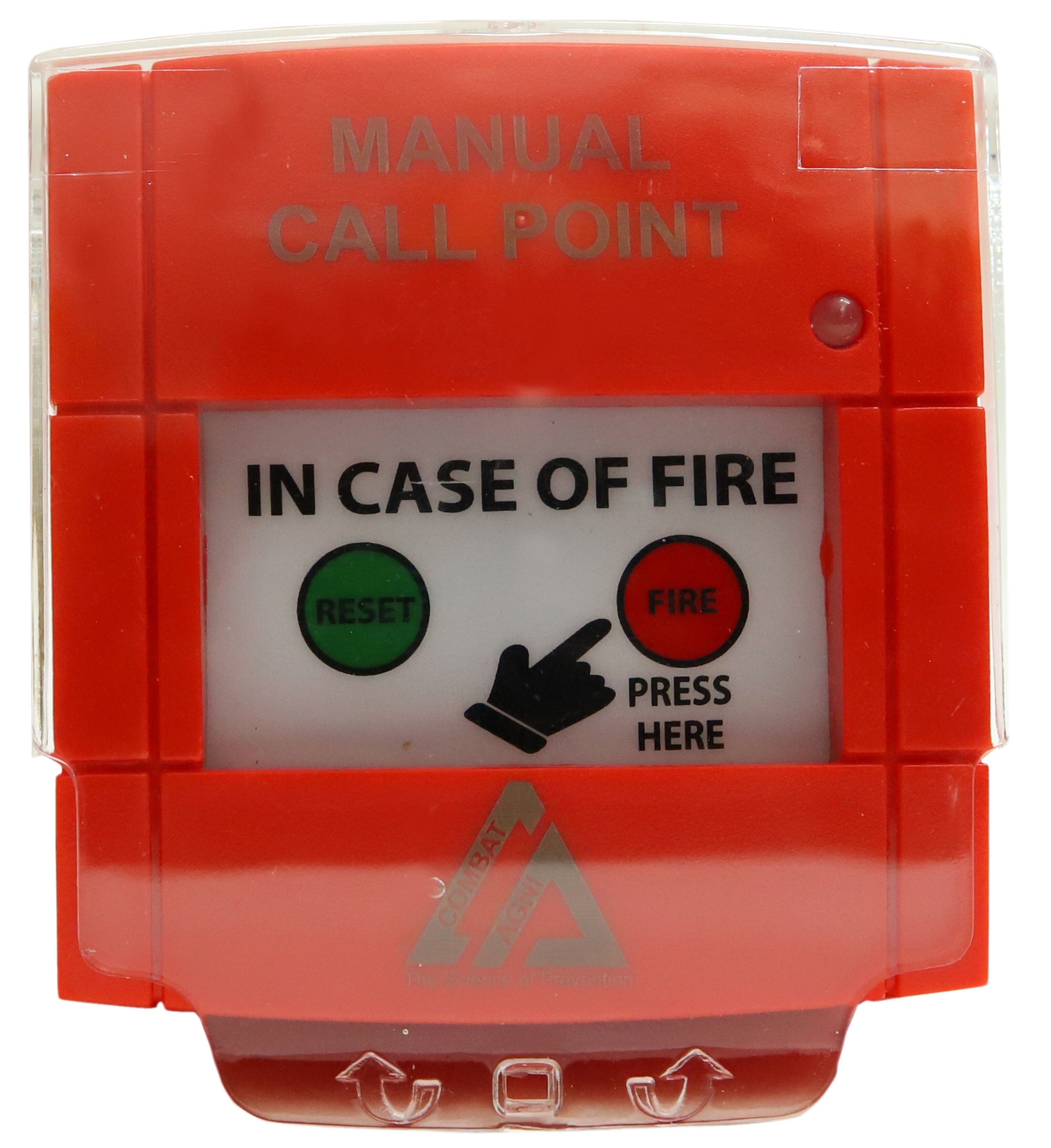 Manual Call Point Mcp - Abs Plastic, 90x80x65mm, Red Color, 24v Input, 1 Year Warranty | Automatic Operation, Alarm Relay, Reset Button