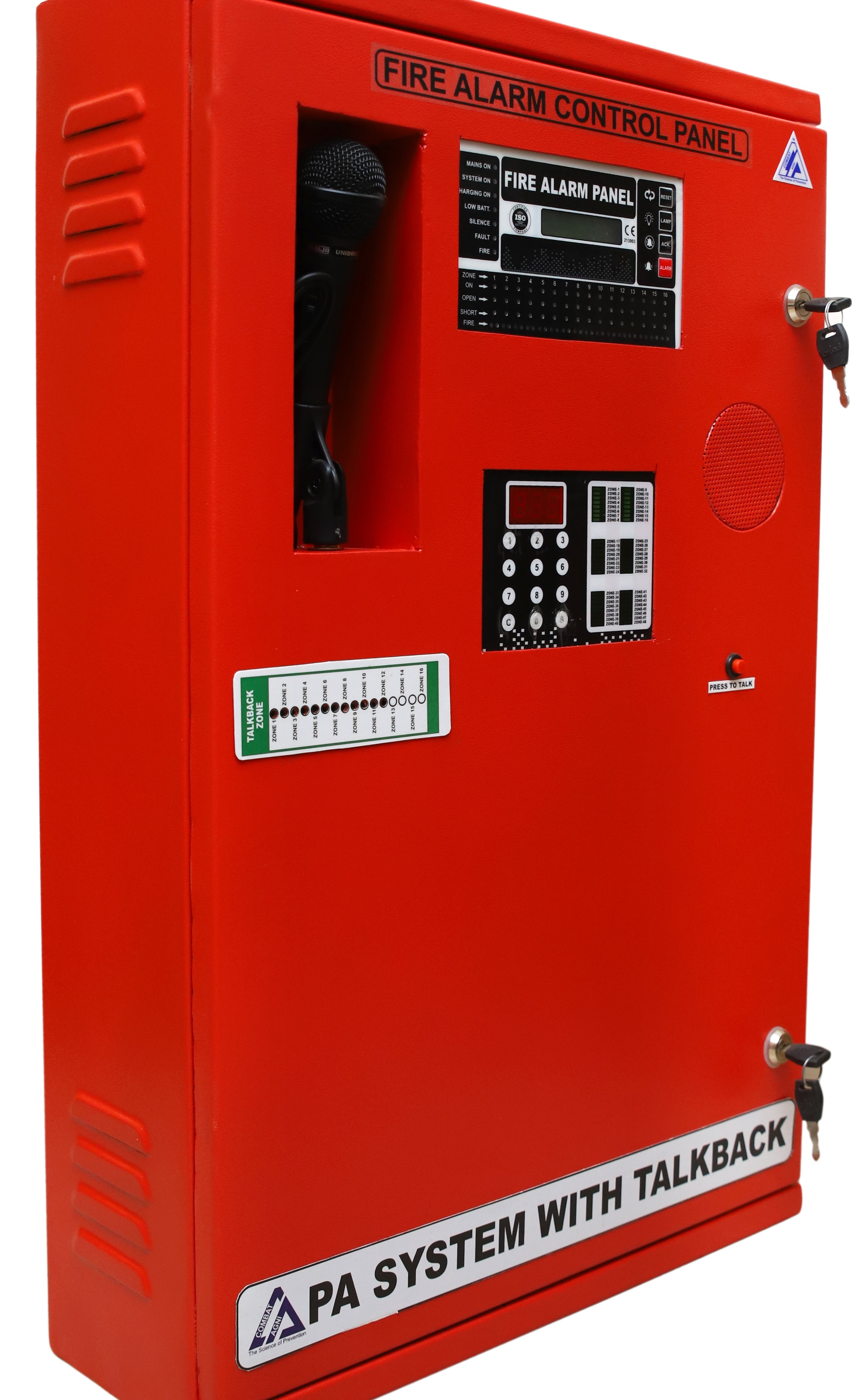 Red Fire Alarm With Public Address(pa) Systems