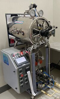 Fully Automatic Horizontal Cylindrical Autoclave - Material: Stainless Steel