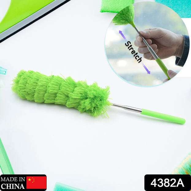 Adjustable Long Handle Microfiber Duster For Cleaning 4382a