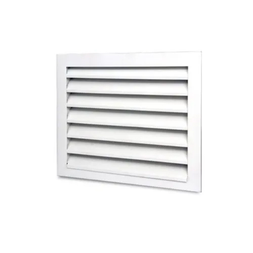 Intake Louver Damper - High-Quality White Material, 2x2 Feet & 3x3 Feet Sizes | Optimal Air Flow, Wall Mount for Industrial & Commercial Use