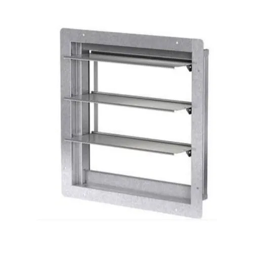 Back Draft Damper - High-Grade Material, 1.5x1.5 Feet, Silver Color | Wall Mount Ventilation for Industrial, Commercial & Residential Use