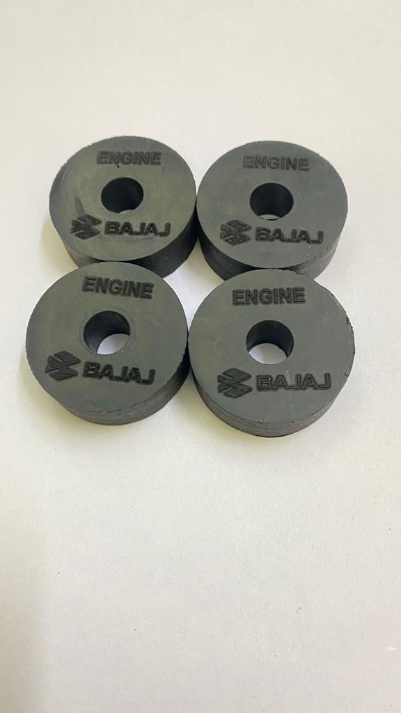 Black 3 Wheeler Engine Rubber Mounting