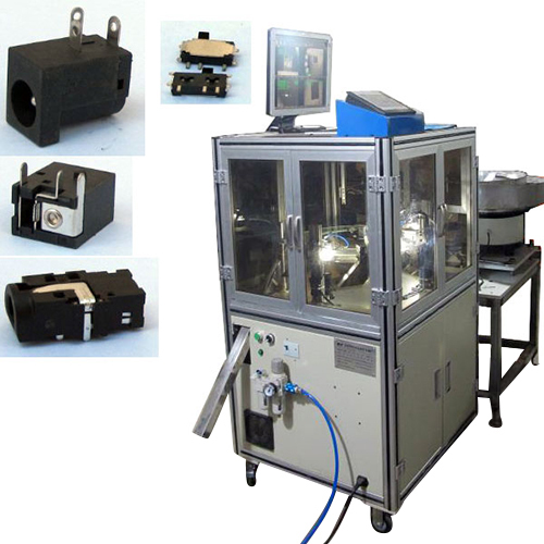 ग्रे 220V सीसीडी ग्लास डिस्क स्क्रीनिंग मशीन