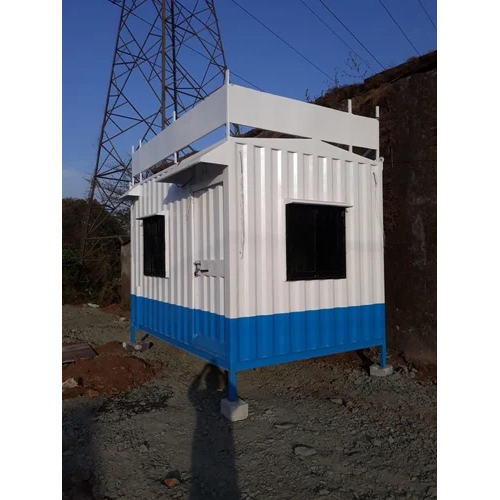 Ms Portable Office Cabin - Steel Structure With High Wind Resistance | Sliding Alloy Aluminum Windows, Durable Steel Door