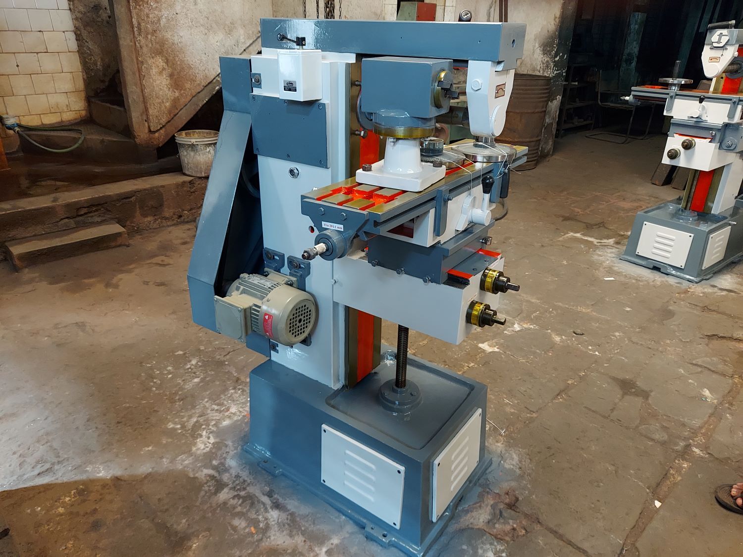 Universal Gear Head Milling Machine - Stainless Steel, Blue 220v | Computerized, Automatic, Cnc Normal, Warranty Included