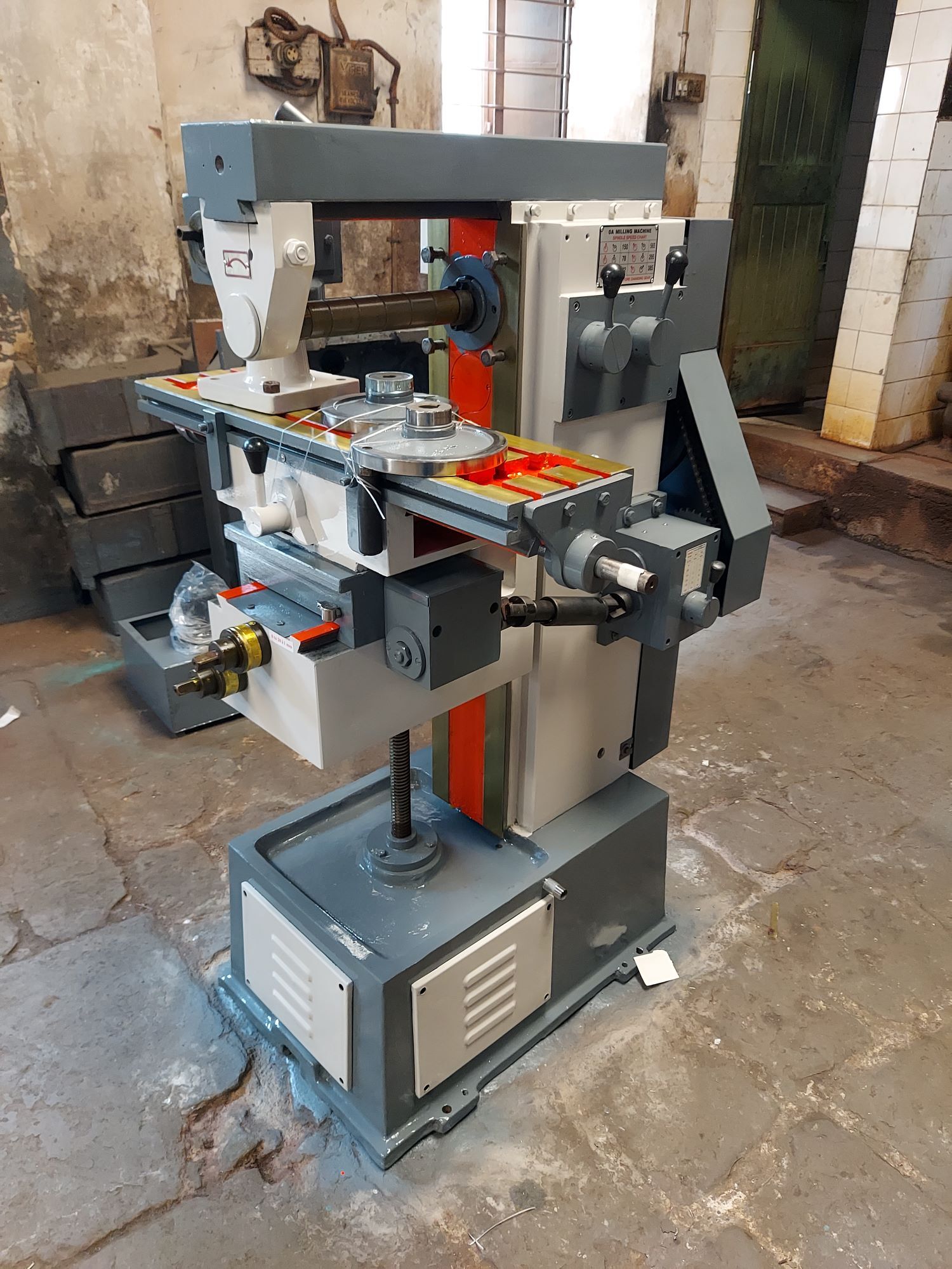 Universal Gear Head Milling Machine - Stainless Steel, Blue 220v | Computerized, Automatic, Cnc Normal, Warranty Included