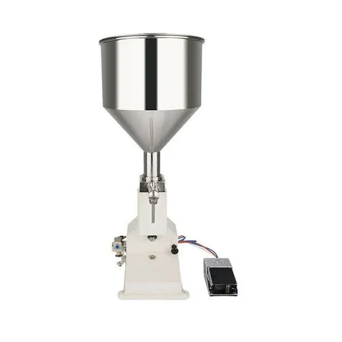 Silver A02 Mate Stainless Steel Pneumatic Paste Filling Machine