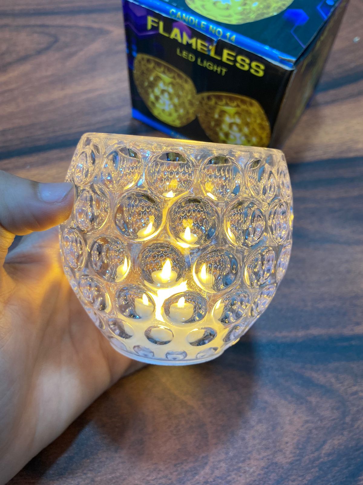 Led Mini Lamp - Color: Golden