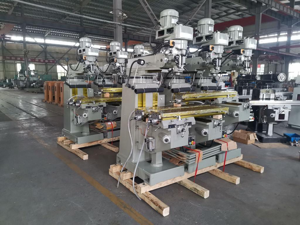 M1tr Turret Milling Machine - Cast Iron, 1500x1000x1800mm | High Accuracy 0.01mm, Durable Design, Variable Speed, Turret Versatility
