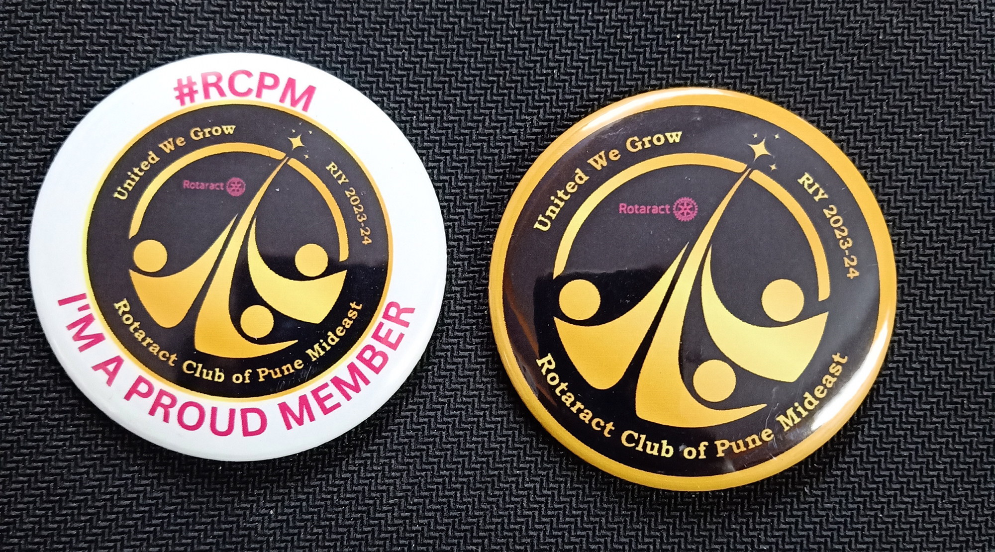 Badge Raw Material - Tinplate Material, 44mm & 56mm Sizes | Custom Logo Design, Multi-color Printed Round Button Badges For Business Promotion