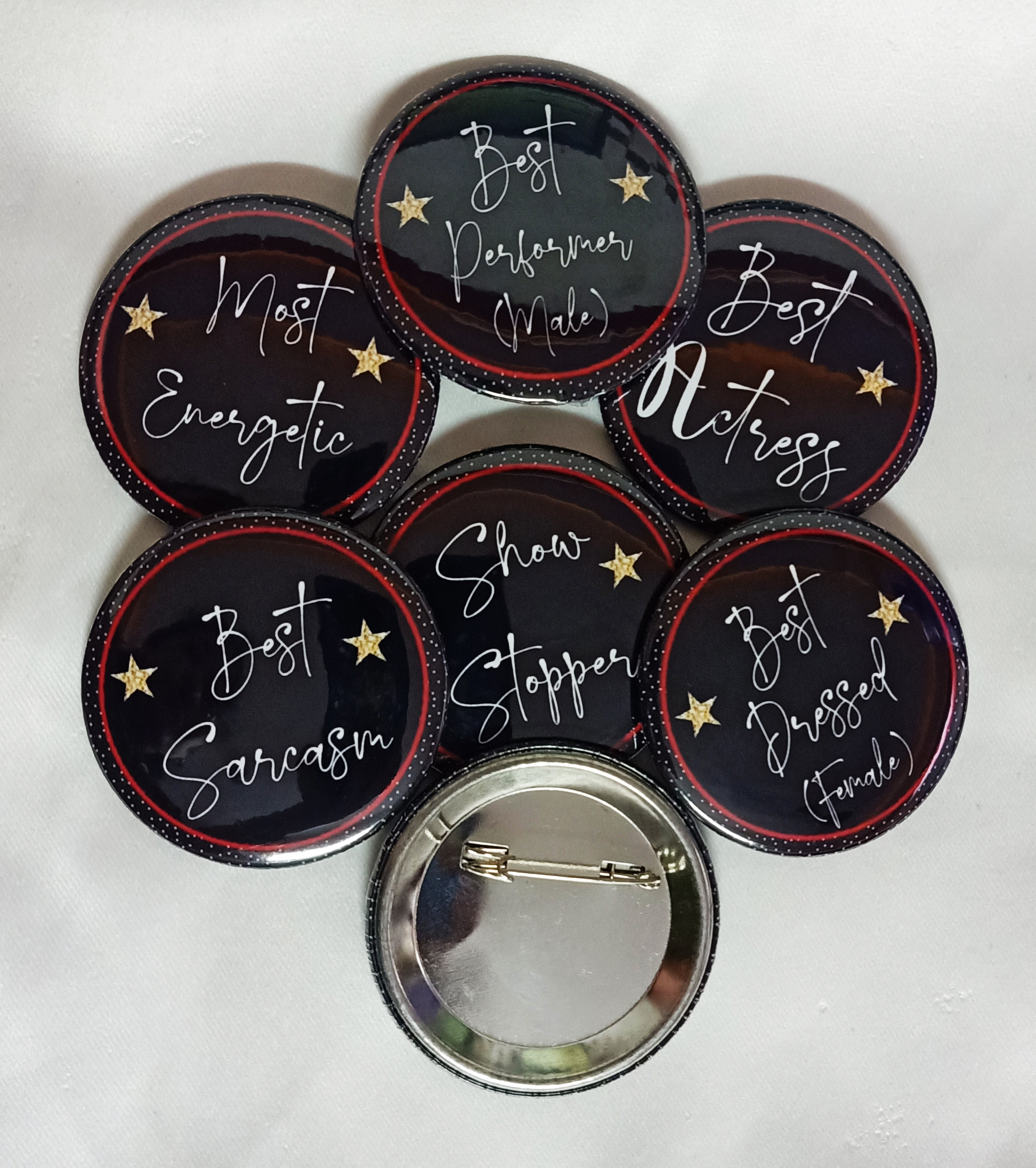 Badge Raw Material - Tinplate Material, 44mm & 56mm Sizes | Custom Logo Design, Multi-color Printed Round Button Badges For Business Promotion