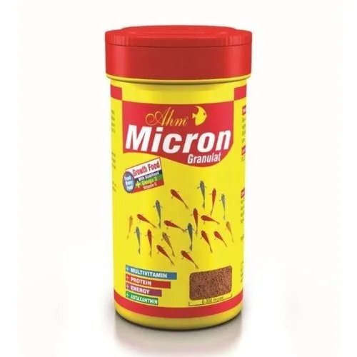 में नवजात मछलियों के लिए उच्च प्रोटीन होता है Ahm माइक्रोन ग्रेनुलैट 100 Ml - 45 G