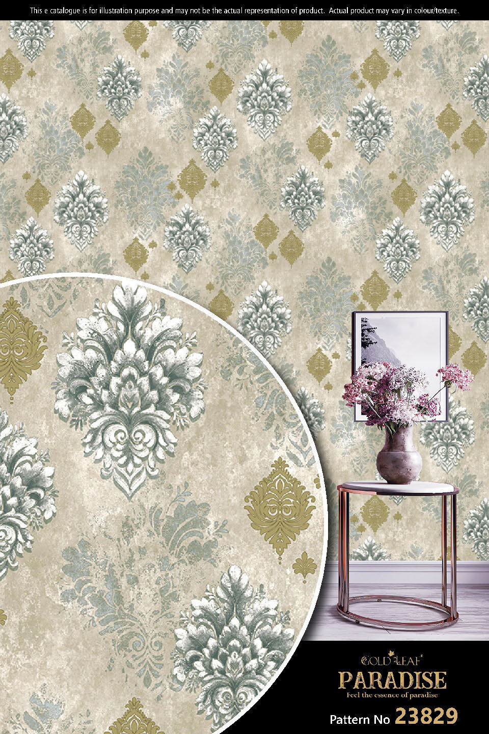 Pvc Wallpaper - Various Sizes, Digital Printed | Moisture-proof, Eco-friendly, Easy To Clean