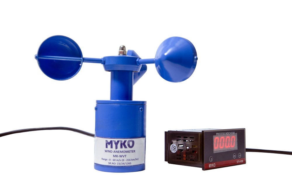 Blue Cup Anemometer With Indicator