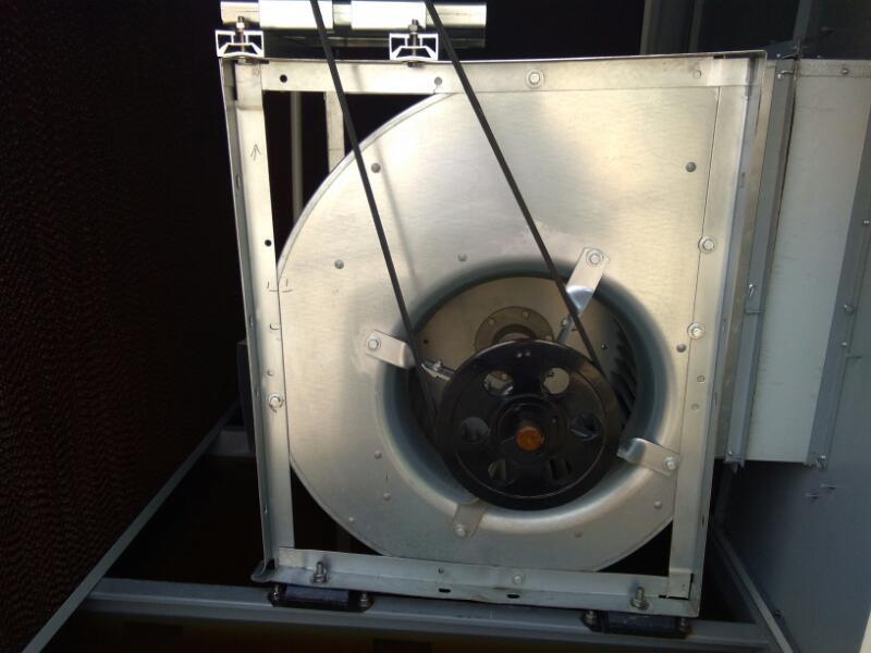 Industrial Ventilation System - Plastic Material, 110-220 Volt Power Source | Wall Mounted Design, White Color, 1 Year Warranty