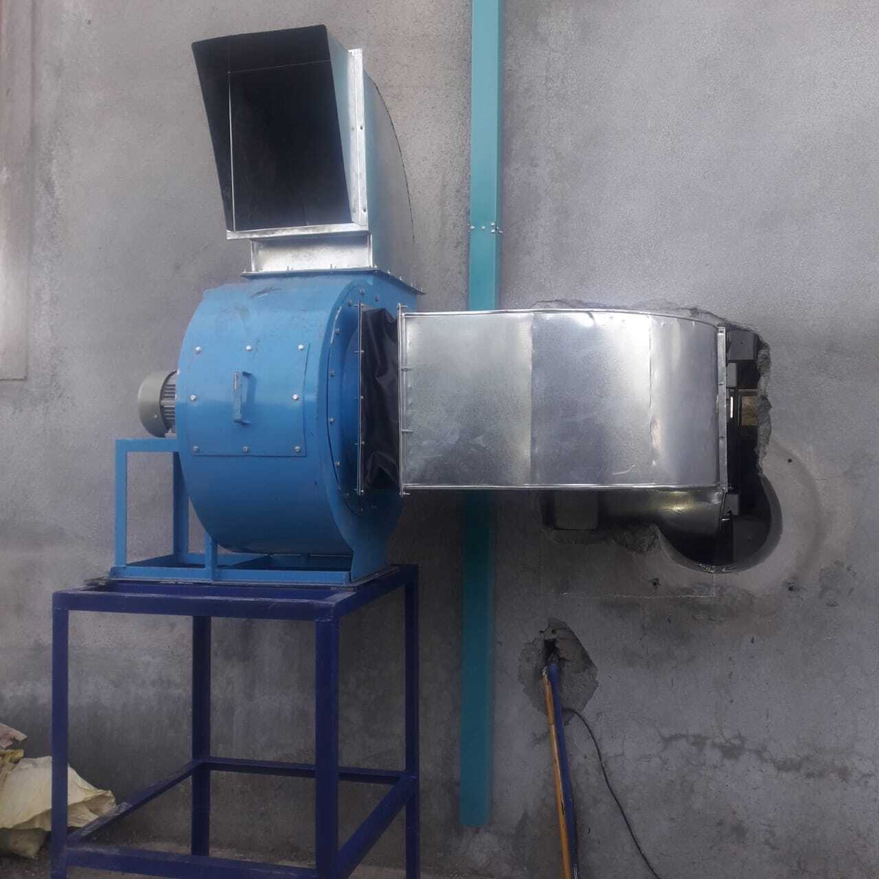 Industrial Ventilation System - Plastic Material, 110-220 Volt Power Source | Wall Mounted Design, White Color, 1 Year Warranty
