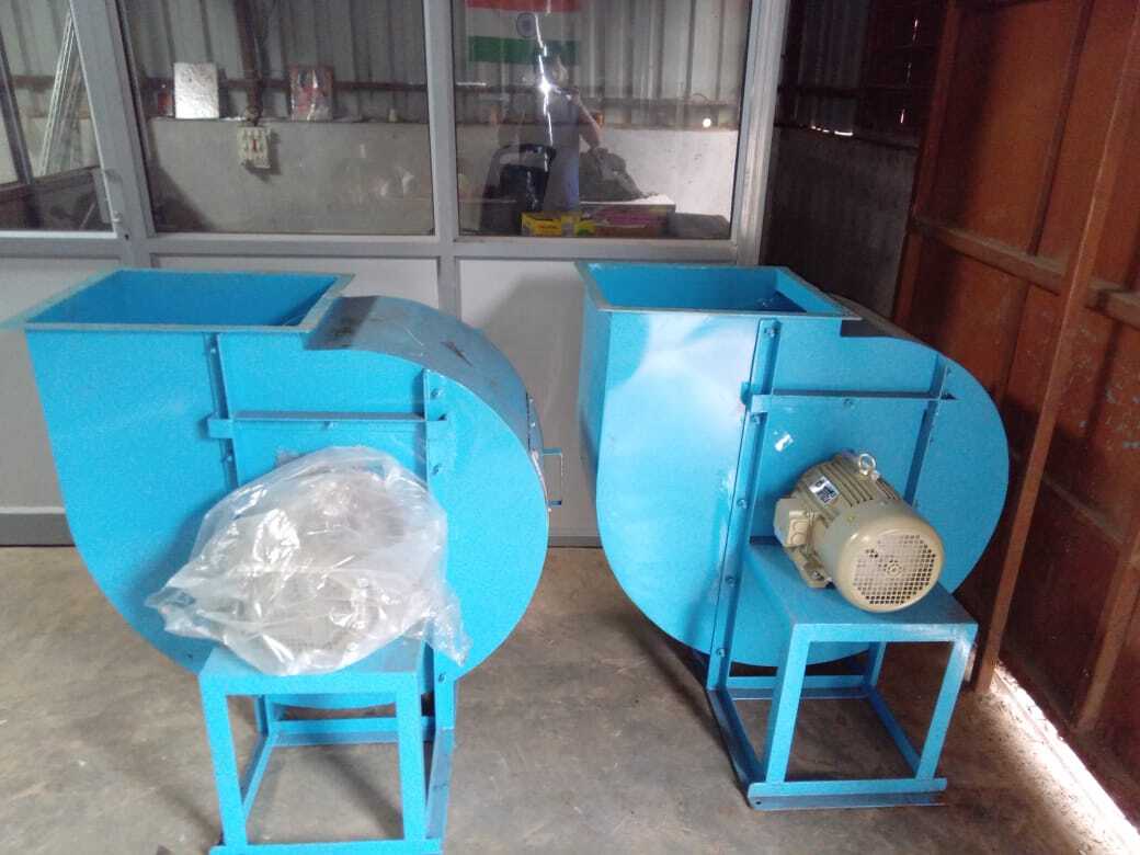 Industrial Ventilation System - Plastic Material, 110-220 Volt Power Source | Wall Mounted Design, White Color, 1 Year Warranty