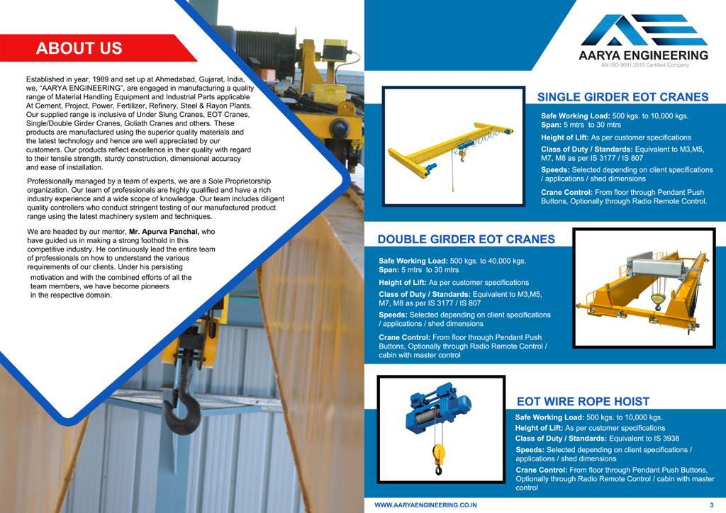 Golden Yellow Dg Eot Cranes