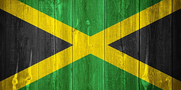 Jamaican Flag - Textile Fabric, Printed Pattern | Various Colors Available