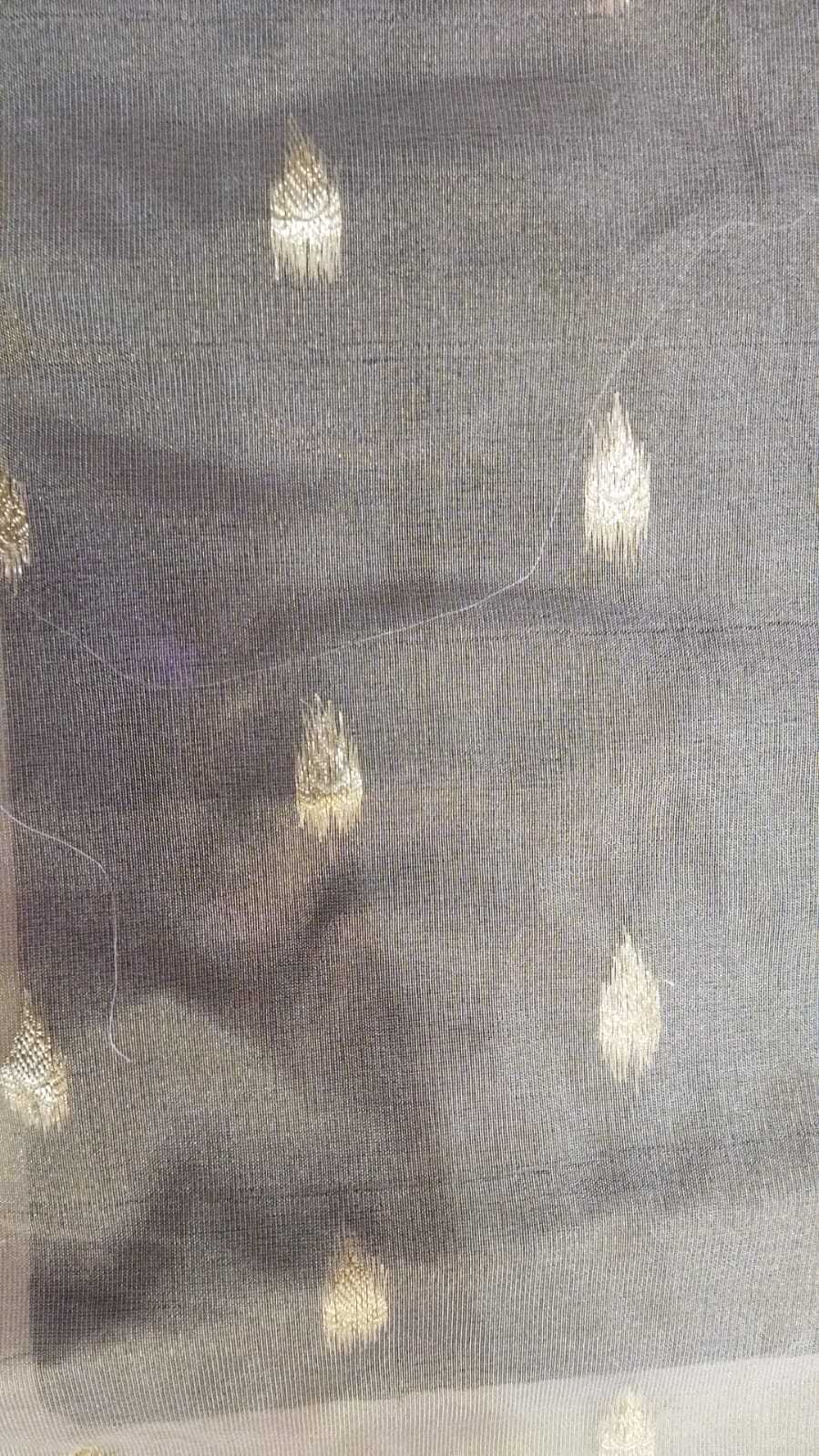 Dyeable Tissue Jacquard Jari - 44 Inch Width, All Colors | Quick Dry, Washable, Shiny Fabric For Women's Suit And Saree Dress Material