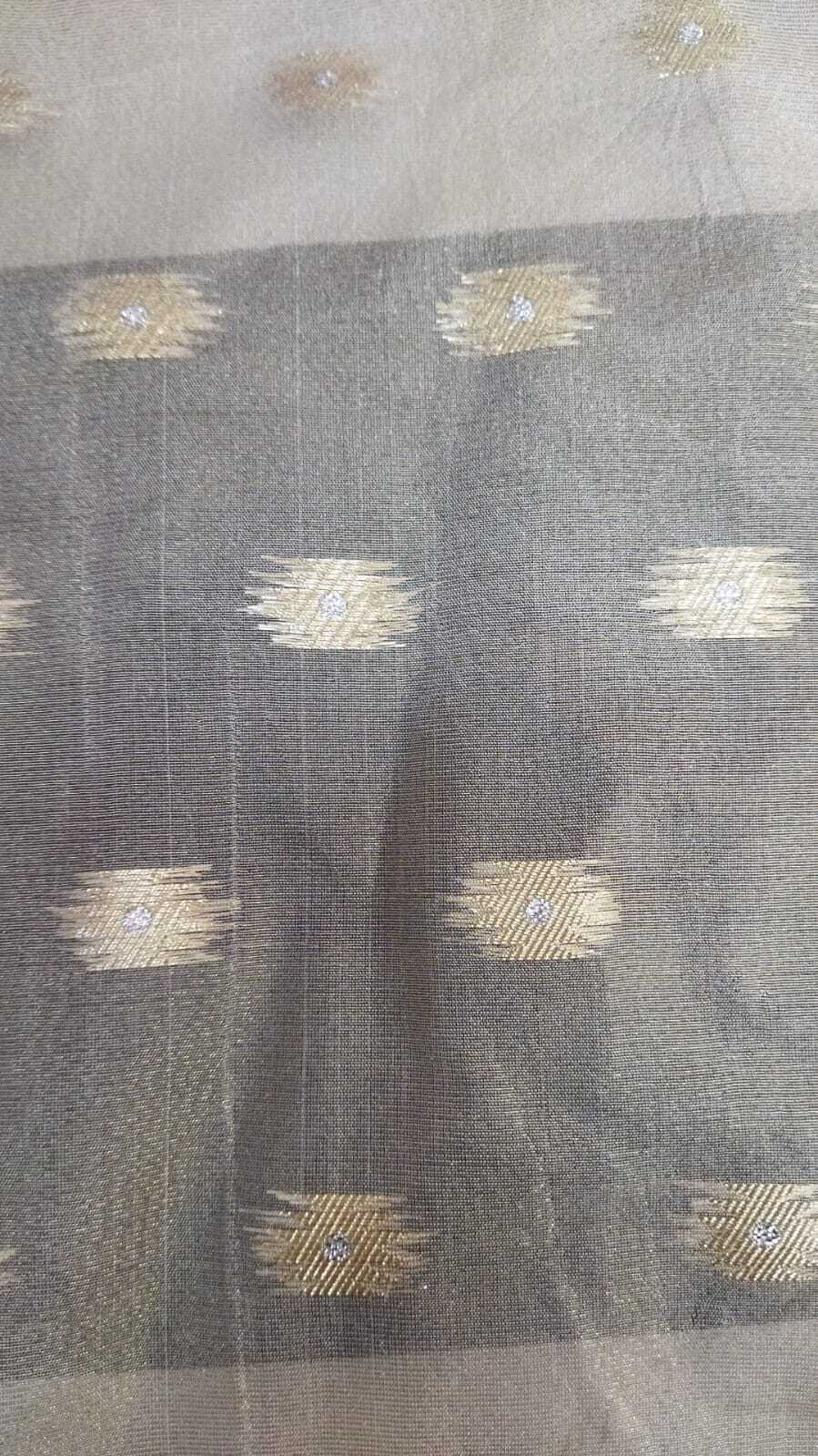 Dyeable Tissue Jacquard Jari - 44 Inch Width, All Colors | Quick Dry, Washable, Shiny Fabric For Women's Suit And Saree Dress Material