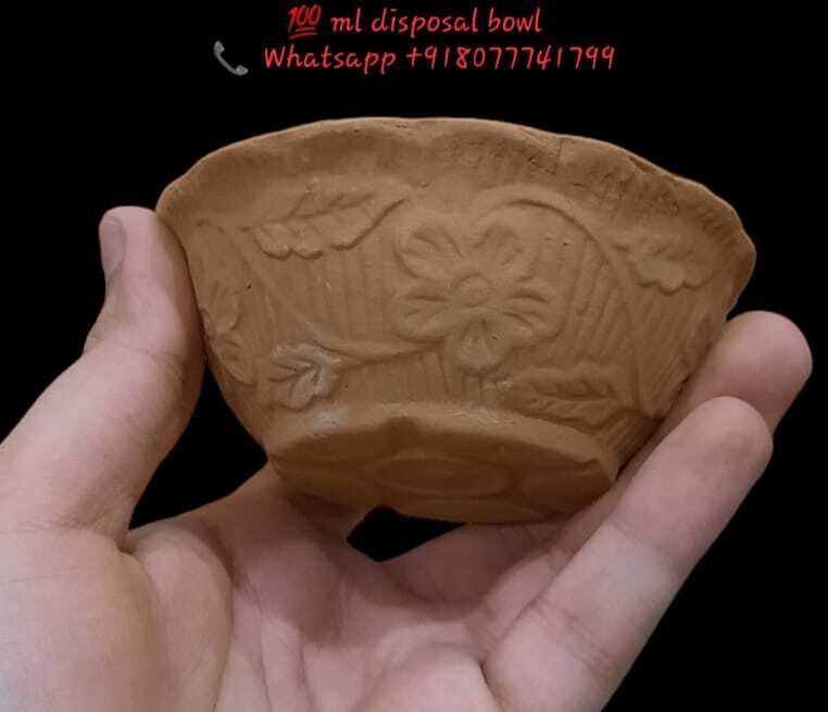 Disposal Bowl - Biodegradable Material, Various Sizes, Natural Color - Smooth Surface, Designed With Apple Mango Heart, Disposable Use