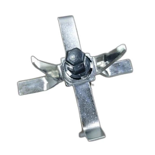 3 Inch Stainless Steel Mixer Blade - Stainless Steel, High Speed Mode, Silver | Durable Design with Warranty for Enhanced Performance