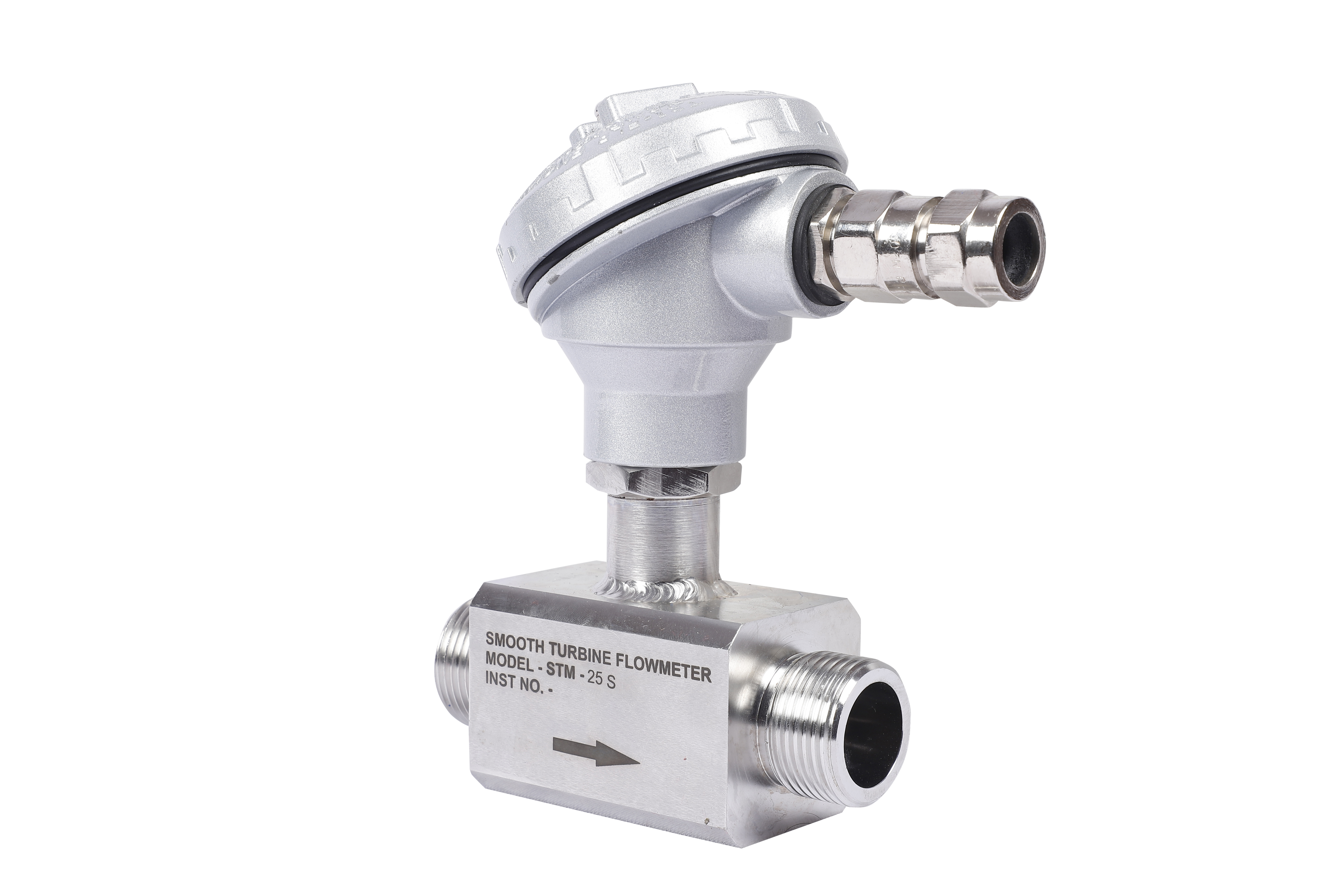 Turbine Flowmeter - Stainless Steel, 0.5 To 4 Inch Size, Digital Display | Wide Flow Range 2 To 4500 Lpm, High Accuracy 0.5%